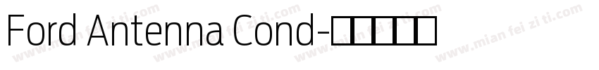 Ford Antenna Cond字体转换